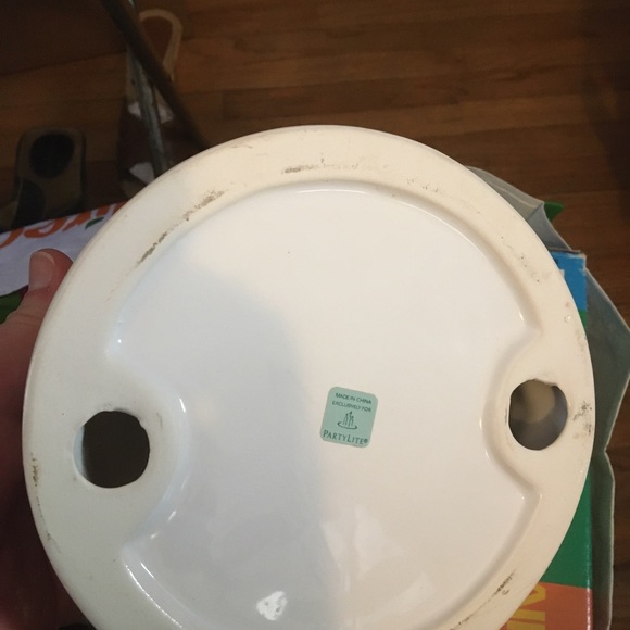 Party Lite Candle Holder w/ Hurricane Glass Excellent Condition Beautiful - Picture 5 of 8